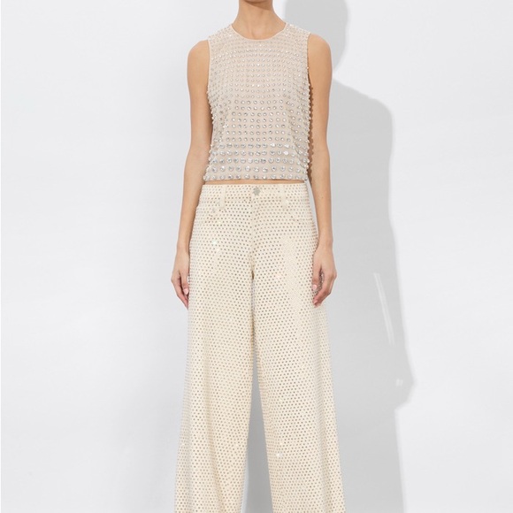 Alice Olivia TRISH EMBELLISHED JEAN $795 New with Tag - Picture 6 of 10